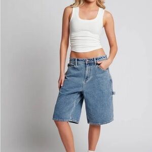 RVCA Blue Women's Denim Cargo Shorts Size 30